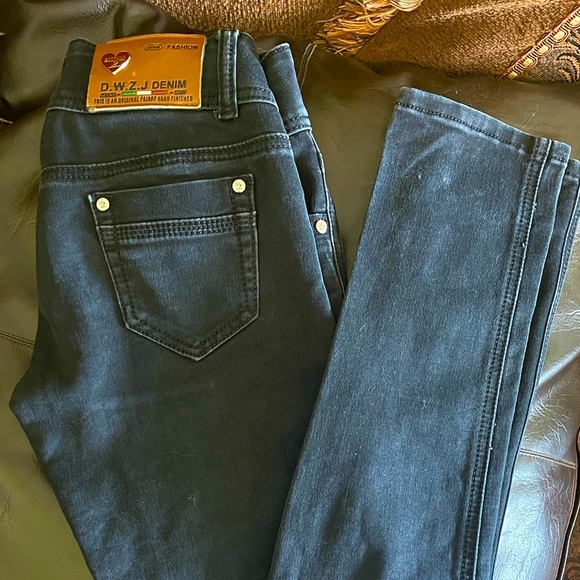 DWZJ Black Stretch Jeans - Picture 1 of 6